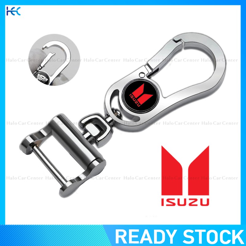 【Ready Stock】Alloy Metal Logo Motorcycle Keychain Car keychain for Isuzu