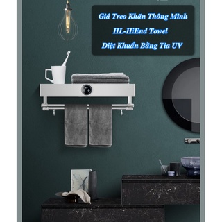 Giá treo khăn thông minh hl-hiend towel diệt khuẩn uv - home and garden