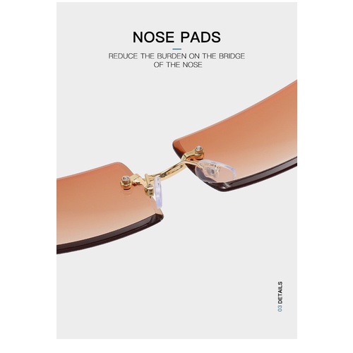 Kính mát gọng vuông kim loại sang trọng cho nữ