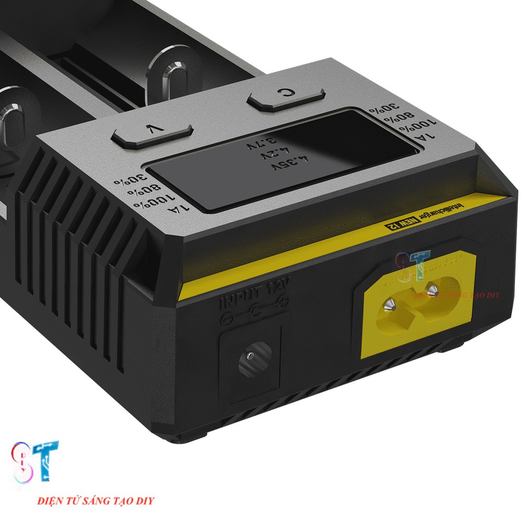 BỘ SẠC 2 PIN 18650, 14500, 16340, 26650 NITECORE NEW I2 (CHÍNH HÃNG)