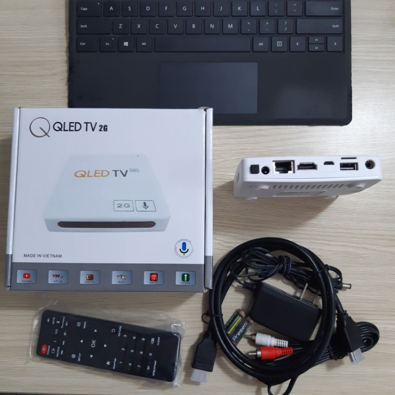 Tivi Box Giọng Nói QLed 2G điều khiển giọng nói ram 2G xem mượt mà, bảo hành 12 th