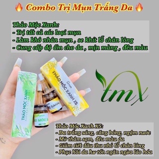 Combo 3 Lọ Thảo Mộc Xanh ( 2 tmx mụn + 1 tmx x5)