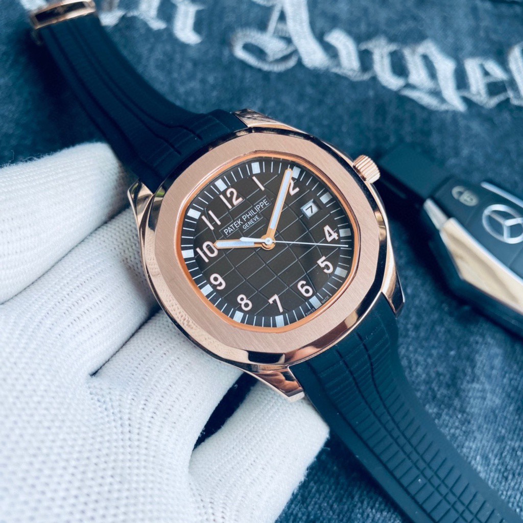 Đồng Hồ Nam PatekPhilipe Aquanaut 5168G -5167 , Máy Automatic - Cơ , Dây Cao Su , Size 40mm