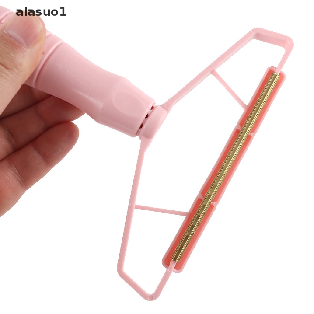 1 [alasuo1] Dụng Cụ Cạo Xơ Vải Hai Mặt Tay Cầm Bằng Nhựa Nhỏ Gọn