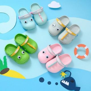 Dép sục trẻ em hình cá sấu con mắt tròn cute - ds091