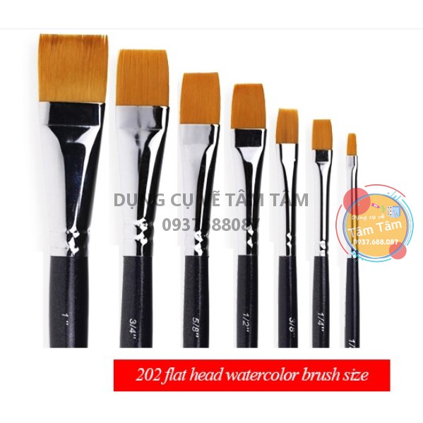 [ TÂM TÂM ]-Cọ đầu bằng Skyists Series 202, Cọ tốt hàng Nhật-