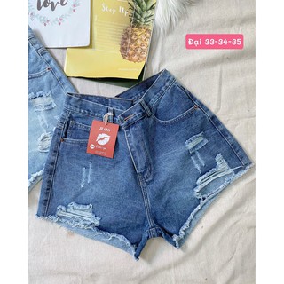 [SIÊU RẺ] QUẦN ĐÙI JEAN NỮ RÁCH [BIG SIZE] LƯNG CAO HOT TREND