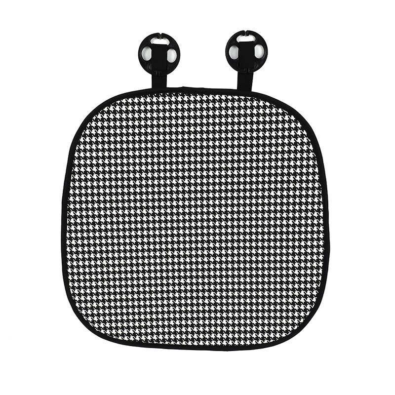 Gối Tựa Đầu Tựa Lưng Ô Tô Họa Tiết Houndstooth Nanh Sói, Gối Tựa Lưng Văn Phòng