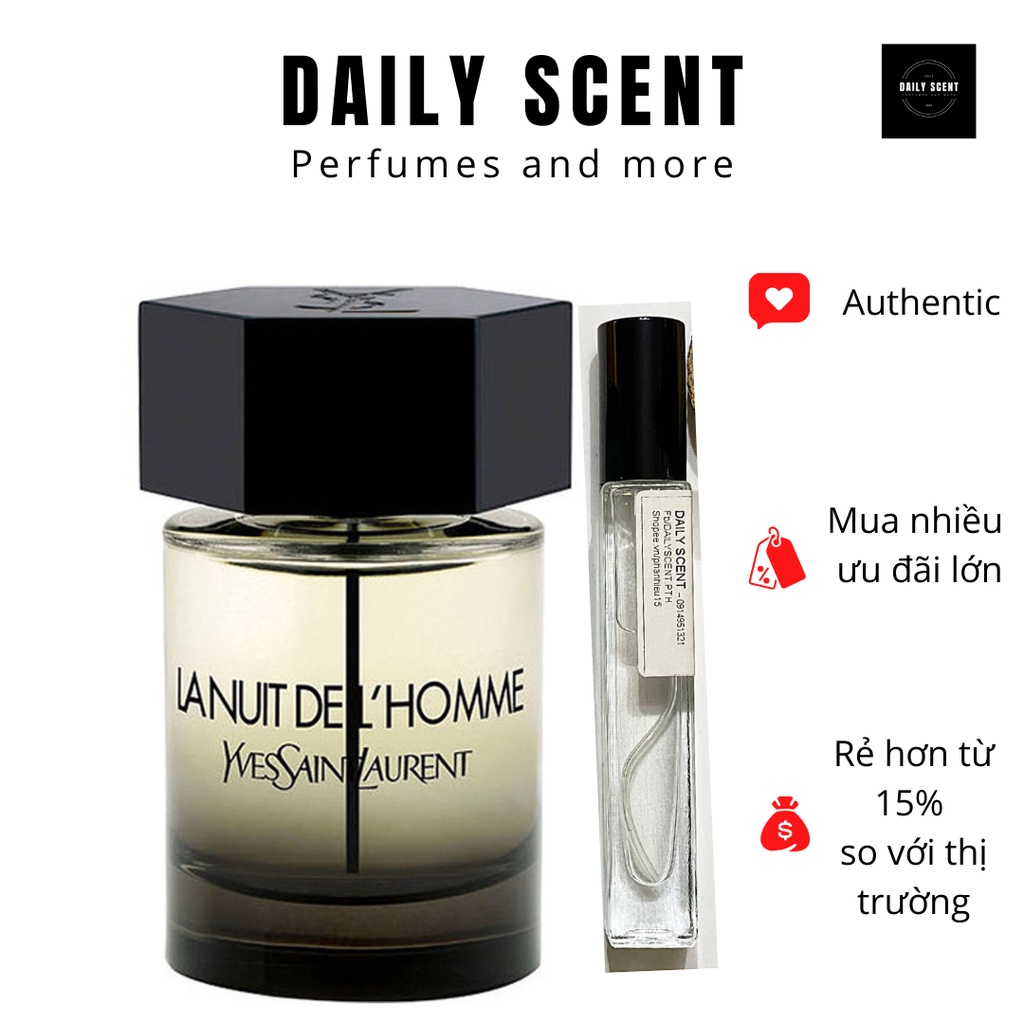 [Mẫu thử 10ml] nước hoa nam YSL La Nuit de L'Homme | BigBuy360 - bigbuy360.vn
