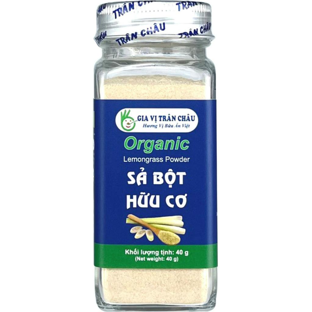 Sả bột hữu cơ Trân Châu hũ 40g, nguyên chất 100%, xay mịn, gia vị tẩm ướp món ăn thơm ngon hấp dẫn
