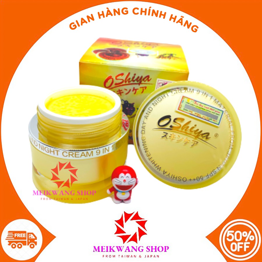 KEM OSHIYA ĐÔNG TRÙNG HẠ THẢO - COLLAGEN - LINH CHI 20G ( Giảm Thâm nám - Tàn nhang - Đồi mồi ...)