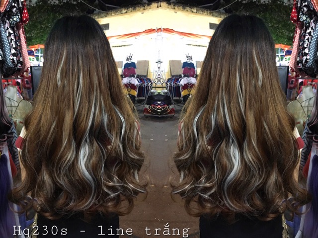 Tóc giả kẹp phím nữa đầu cao cấp móc line