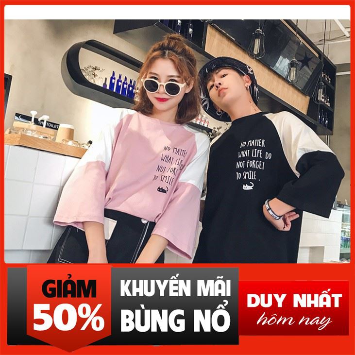 [ Sale Off ] Áo Tay Lỡ Form Rộng Nam Nữ Unisex C29 thời trang lamer