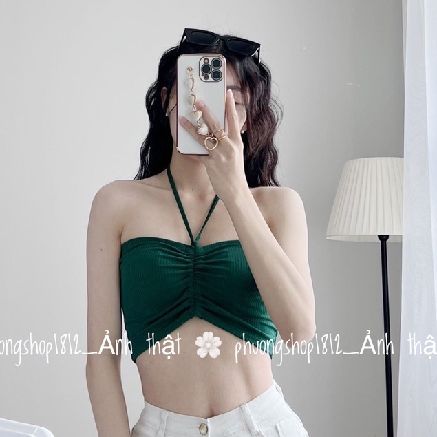 Áo ống Rút Dây,Cột Nơ cổ thêm phần trẻ trung những nàng cá tính,sexy _[ Ảnh thật ] phuongshop1812