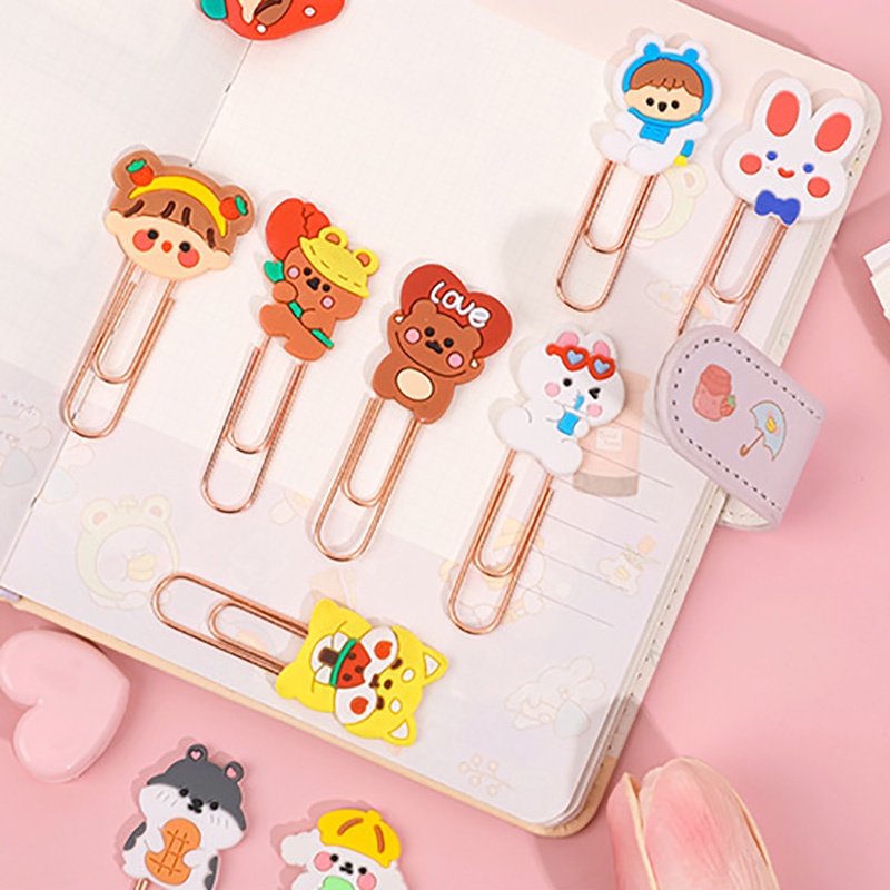 Kẹp Giấy Làm Dấu Sách Họa Tiết Hoạt Hình Dễ Thương Sáng Tạo