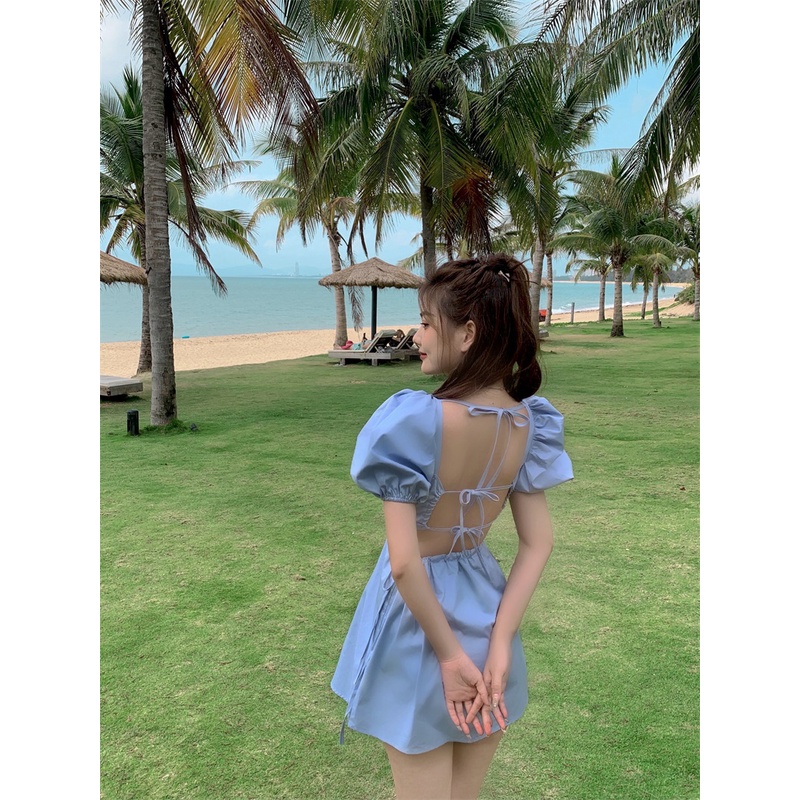 Đầm dáng a tay bồng mini Emilyshop