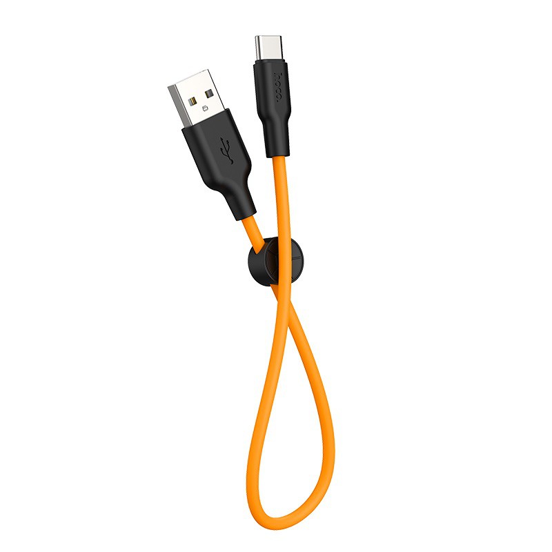Cáp Sạc X21 PLUS TYPE-C 0.25M SILICONE CHỐNG RỐI CHỐNG CHÁY