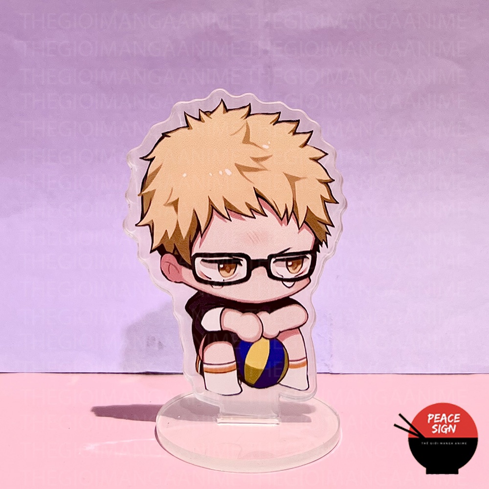 Mô hình mini HAIKYUU! standee ver KHÓC Vua Bóng Chuyền tượng acrylic anime chibi trang trí trưng bày xinh xắn