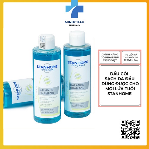 Dầu gội giảm ngứa loại bỏ gàu và ngứa da đầu Stanhome Family Expert Balance Shampoo 200ml.