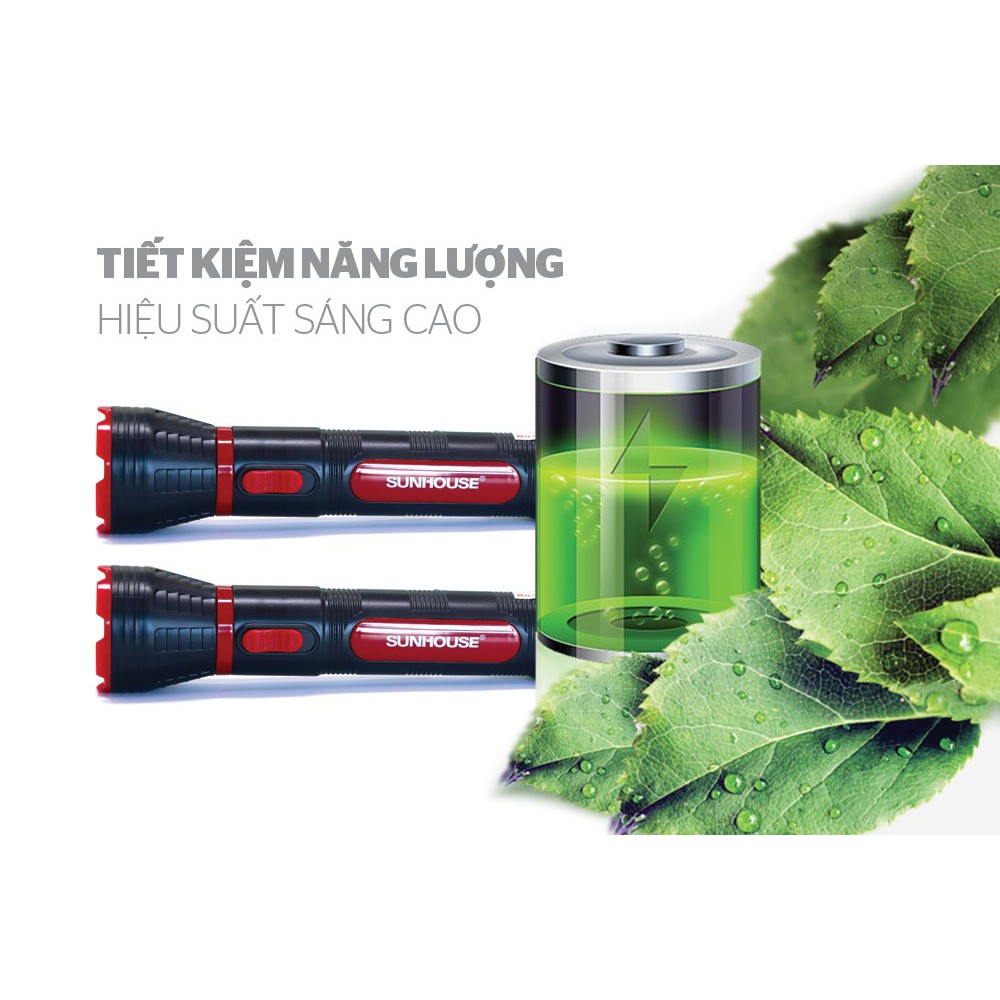 Đèn pin tay cầm SUNHOUSE – cỡ lớn SHE-4111