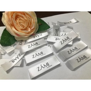 Mác vải quần áo đính cổ/sườn Cotton/satin theo yêu cầu