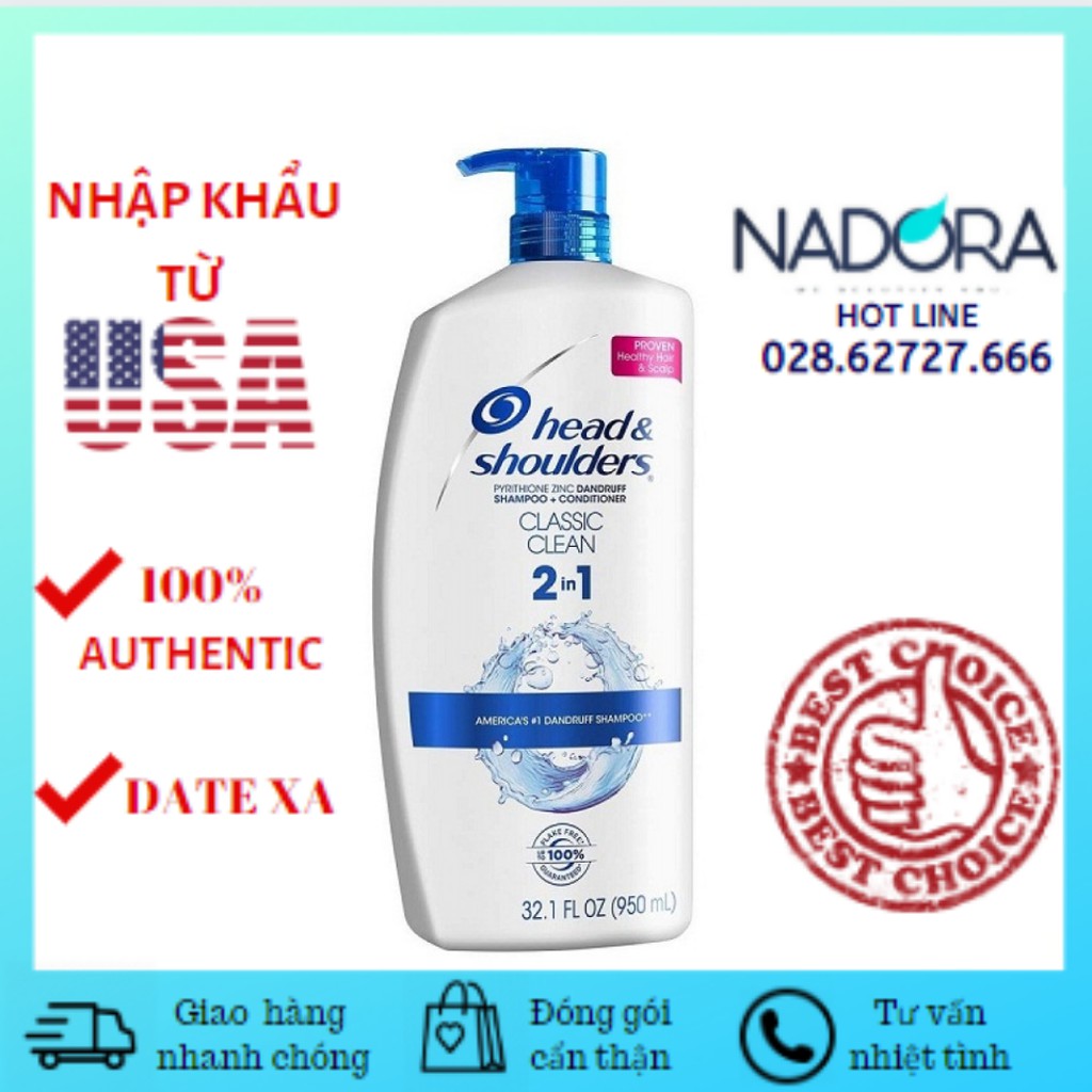 Dầu Gội Sạch Gàu Head & Shoulders Classic Clean 2in1