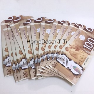 Bao lì xì hình tiền Canada