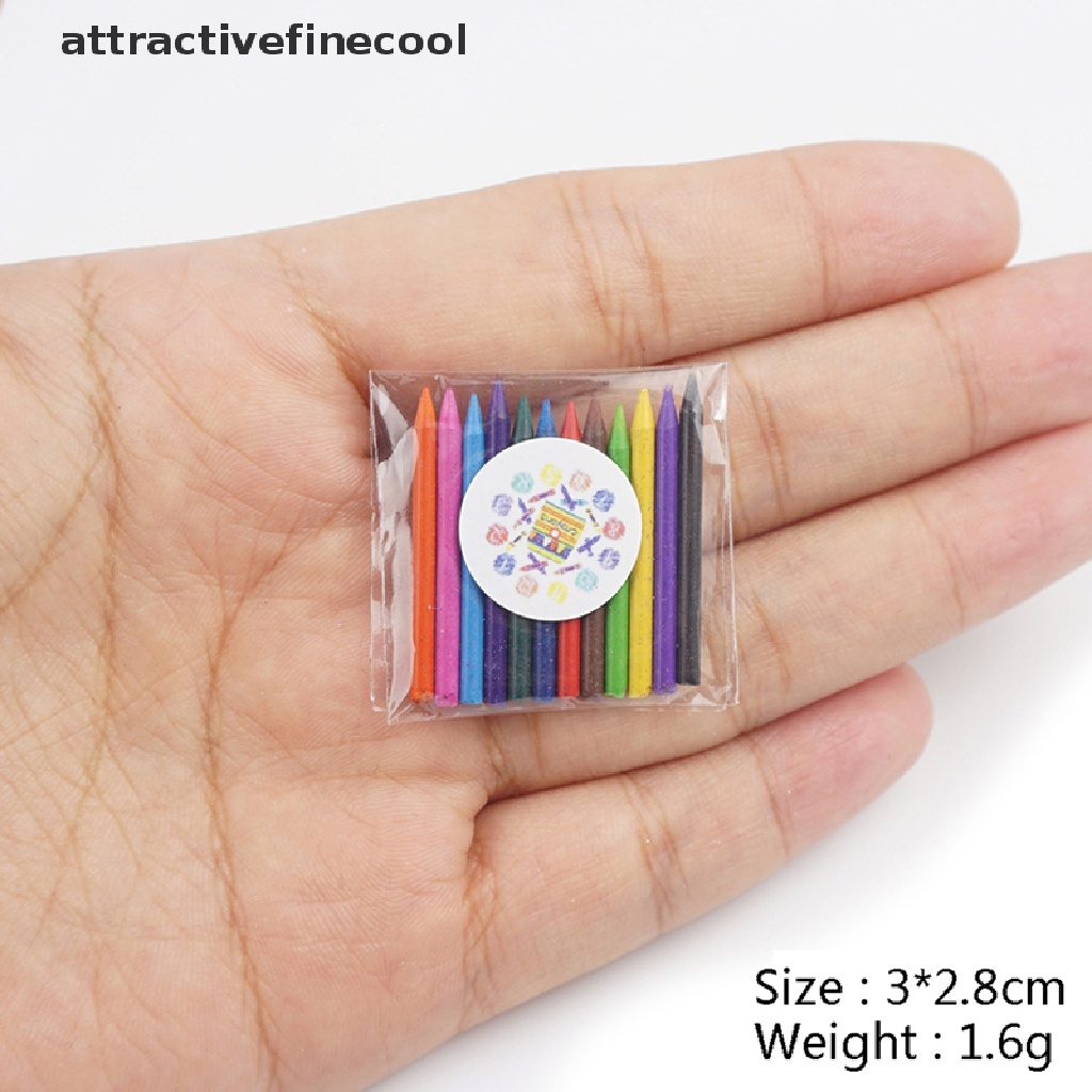 1 Bộ Bút Màu Nước Mini 1: 12 Trang Trí Nhà Búp Bê