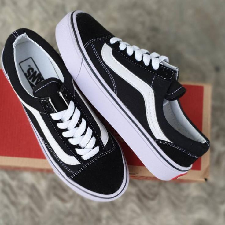 Giày bata Vans Oldskool thời trang năng động cho nữ Giày Vans màu đen hồng size 36-40 thời trang trẻ trung Ori cấp Ori