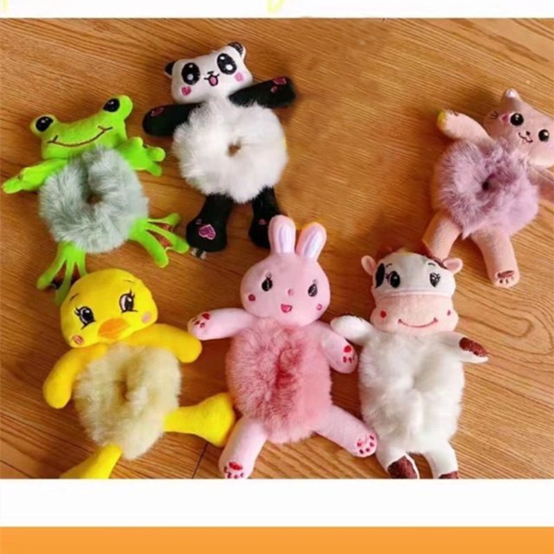 Dây Cột Tóc Lông Nhung Tạo Kiểu Tóc Đuôi Ngựa Dễ Thương YOUYO Dành Cho Bạn Nữ