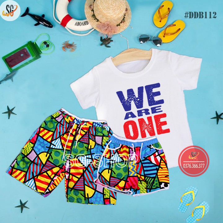 Đồ tắm biển set đồ quần áo đi biển nam nữ nổi bật đủ size cho người lớn và trẻ em DDB112 | SG