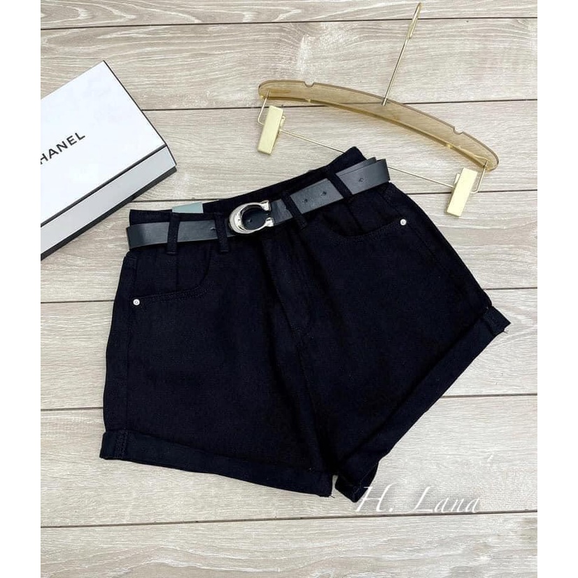 Quần đùi nữ jean lưng cao bò cạp cao QSJ001