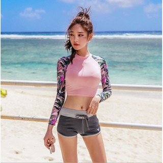 Có sẵn bikini đồ bơi croptop hồng