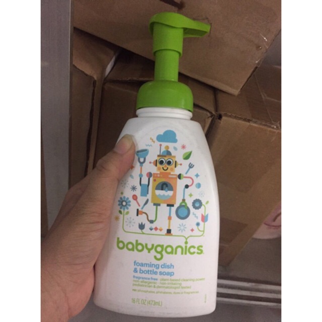 Nước rửa bình sữa BabyGanics 473ml