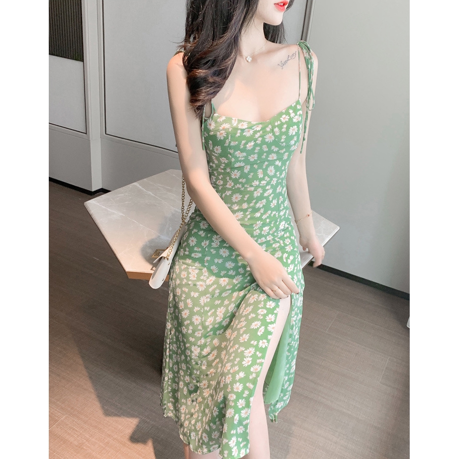 Đầm Hai Dây In Hoa Xinh Xắn Dành Cho Nữ 2020 | BigBuy360 - bigbuy360.vn
