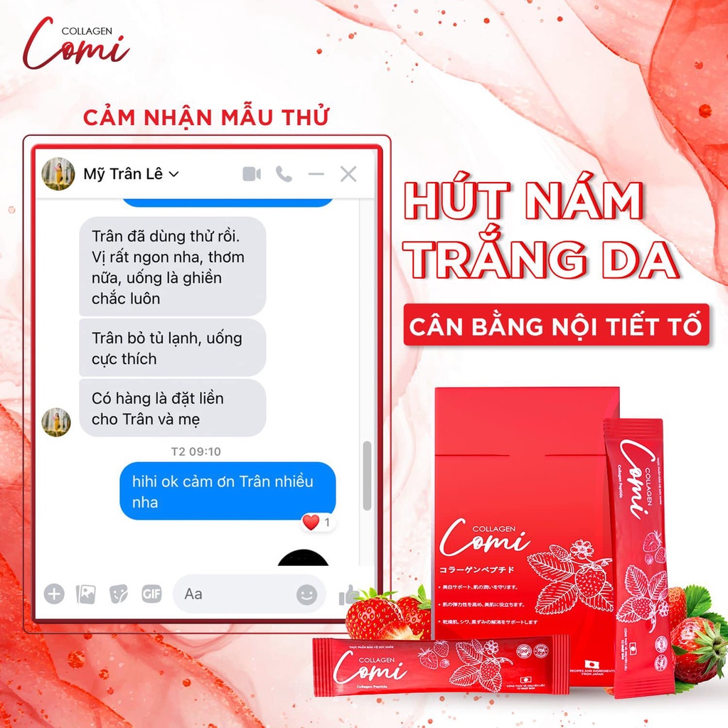 Collagen Comi Hút Nám Trắng Da ]