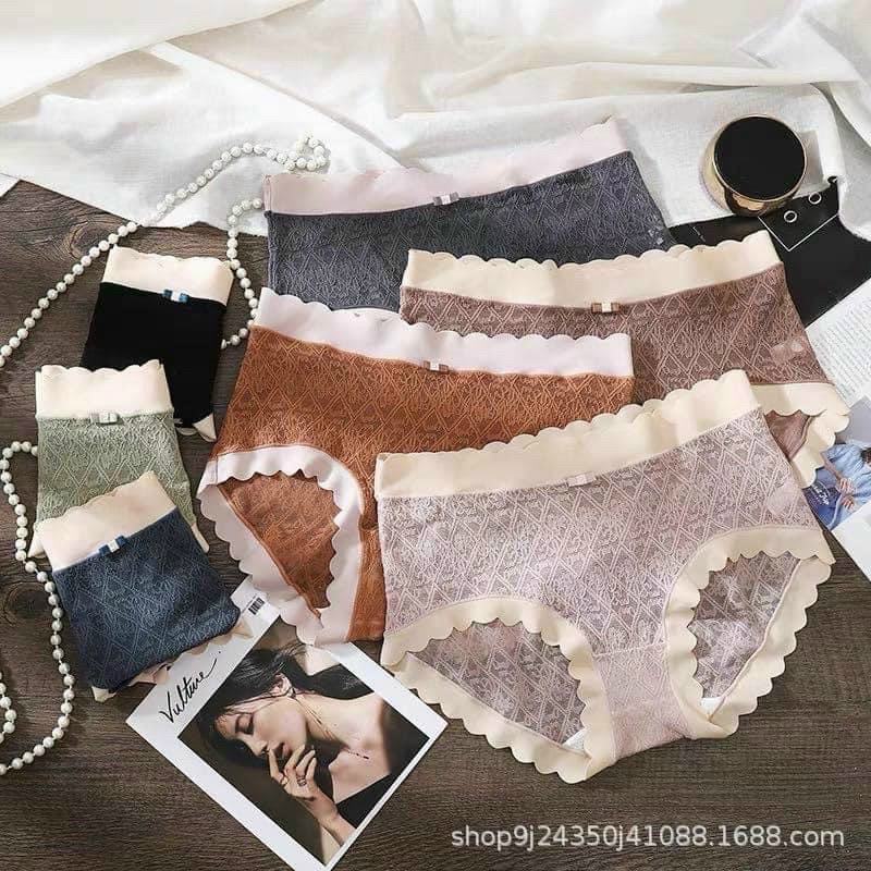 [Sale] Quần lót ren cotton pha cạp su 2205( lẻ 1c)