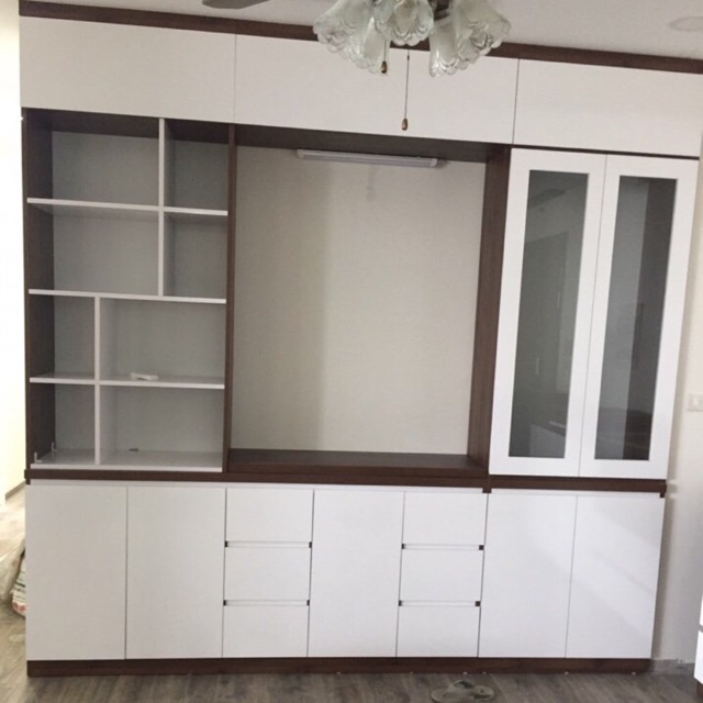 Tủ phòng khách, decor phòng khách để TV, để sách,rượu decor hiện đại