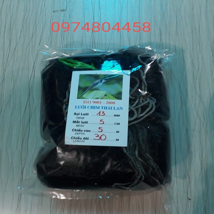 Lưới bẫy chim tàng hình tổng hợp cao 5m dài từ 10 - 50m