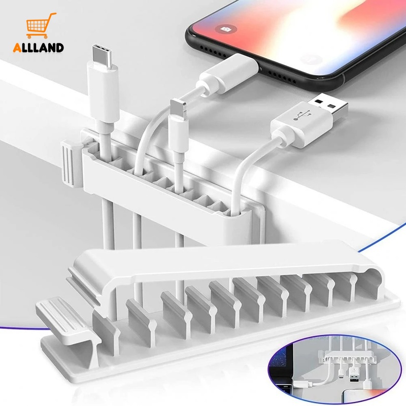 Dụng Cụ Cố Định Dây Cáp USB Tự Dính Để Bàn Đa Năng