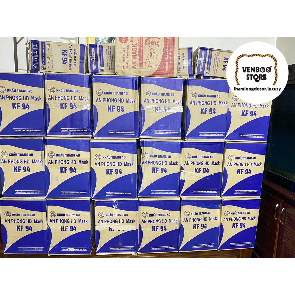 [QUÀ TẶNG KHÔNG BÁN] Khẩu Trang KF94 Kháng Khuẩn 100% KHÔNG ĐỔ LÔNG | Khẩu Trang Cá