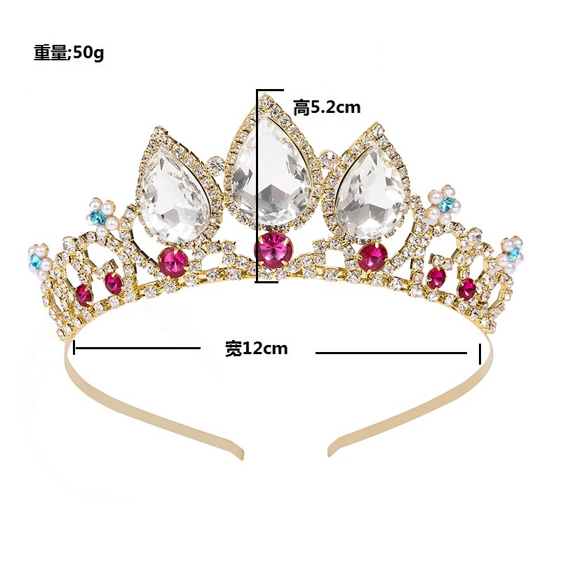 Băng Đô Vương Miện Đính Đá Thời Trang Cho Bé