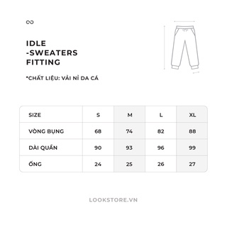 Quần nỉ da cá LOOK IDLE SWEAT PANT