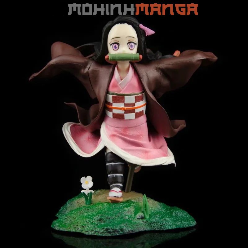 Mô hình Nezuko Kamado đang chạy (nhân vật Nezuko là em gái Tanjiro) figure Kimetsu no Yaiba Thanh Gươm Diệt Quỷ Cứu Nhân