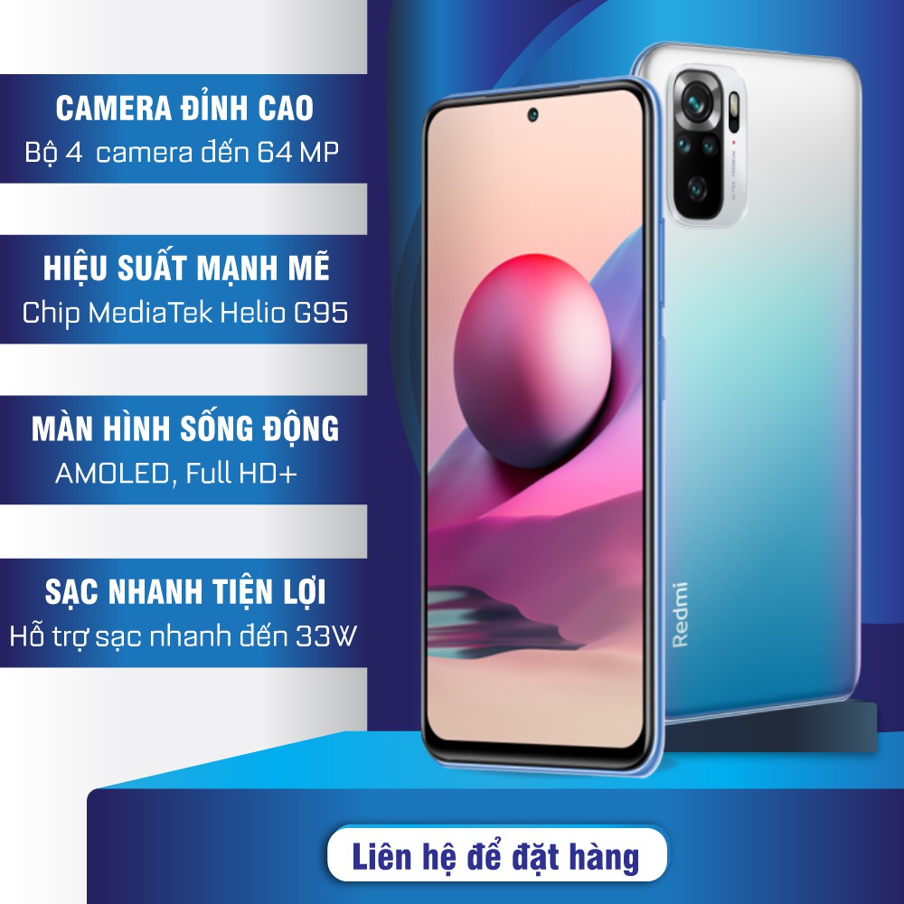 Điện thoại di động Xiaomi Redmi Note 10S (8GB/128G) - Bảo hành 18 tháng