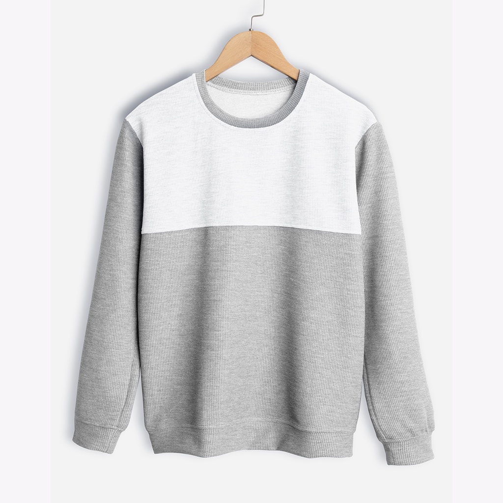 Áo Nỉ Sweater Basic Cổ Tròn ROUGH Nam  Phong Cách Hàn Quốc Trẻ Trung