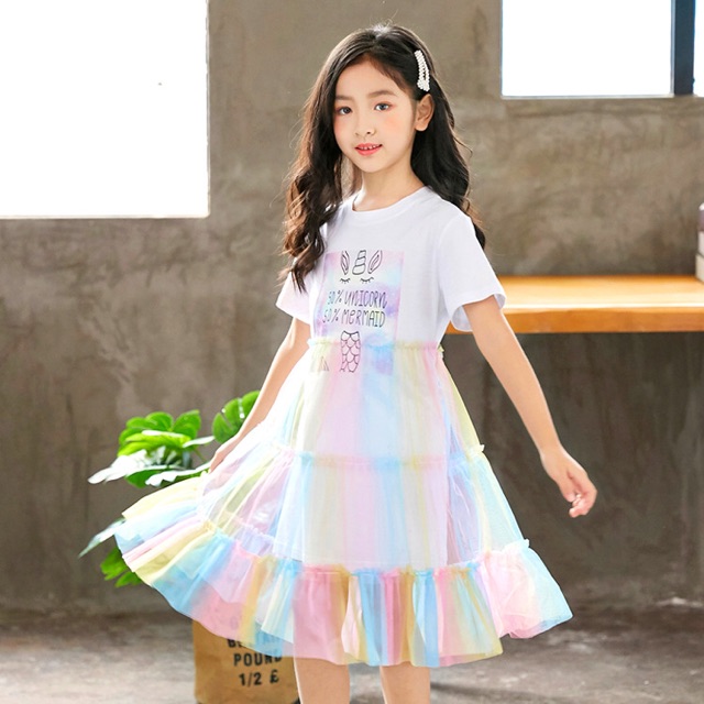 Đầm công chúa cho bé gái size đại  - kèm ảnh thật