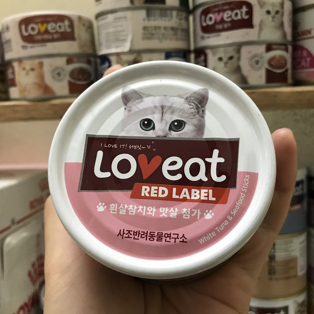 [Lon Lớn Tiết Kiệm] Pate cho mèo LOVEAT xuất xứ Hàn Quốc 160g | Pate mèo Loveat thơm ngon