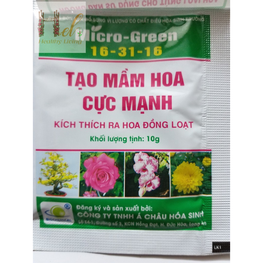 Chế phẩm kích thích ra hoa tạo mầm hoa cực mạnh Micro Green 16-31-18