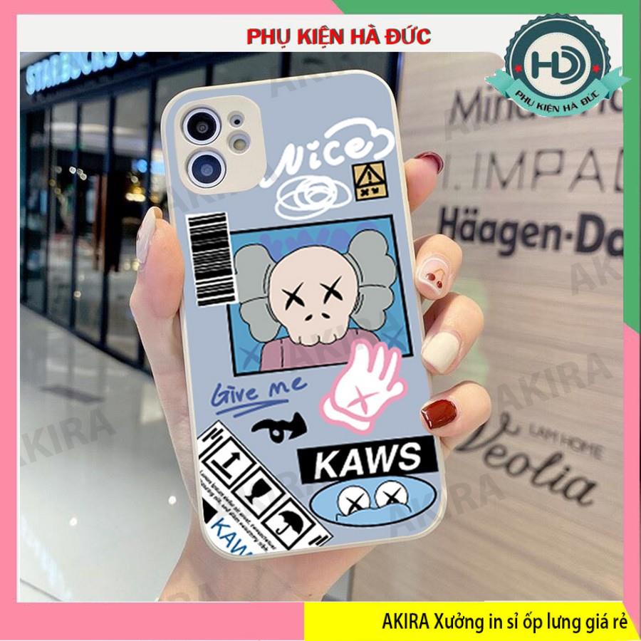 ốp lưng hình kaws19 dẻo mềm vuông cạnh bảo vệ camera cho full dòng máy iphone Akira case